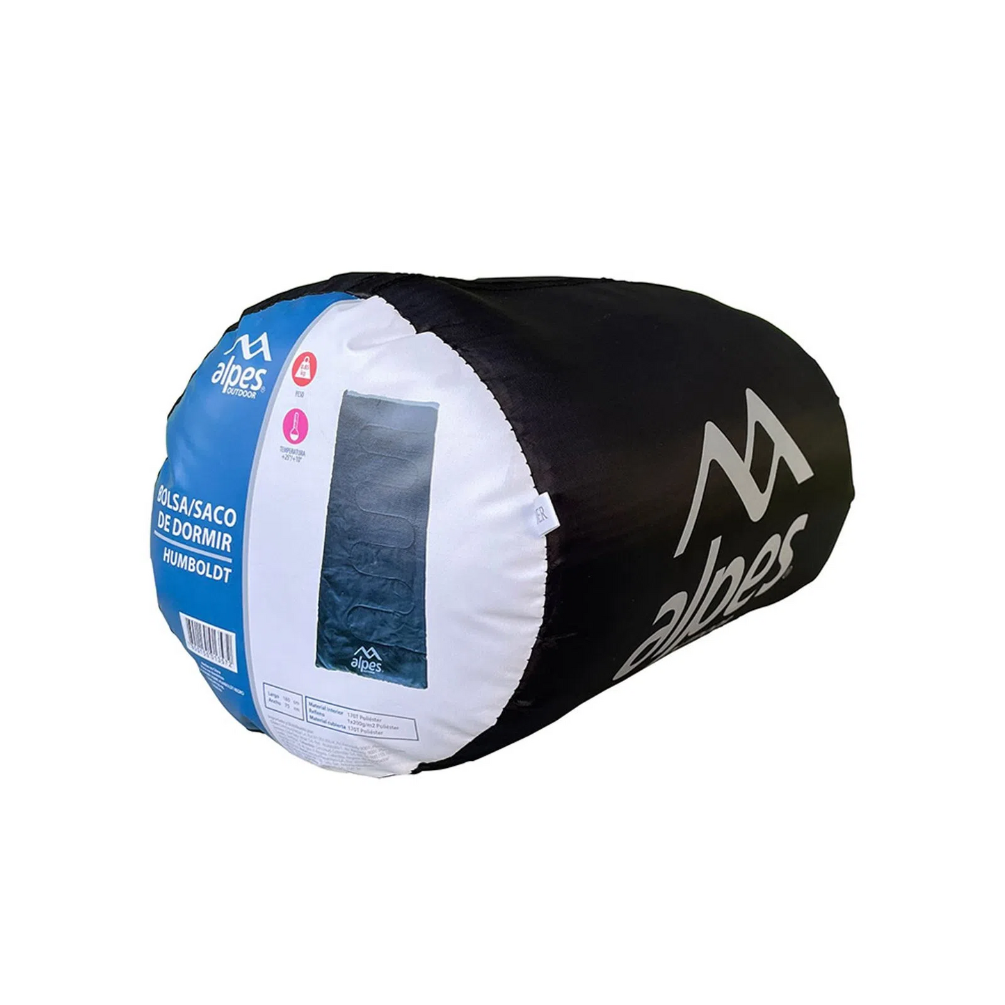 Bolsa saco para dormir Camping Negro Alp