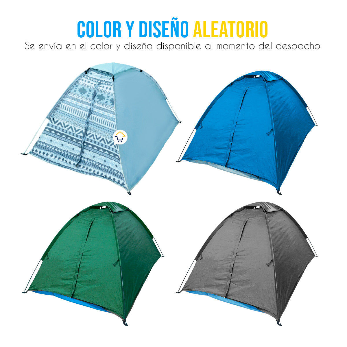 Carpa Camping Semi Impermeable 2 Persona
