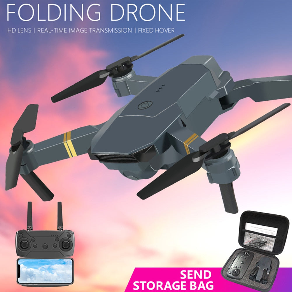 2021 nuevo E58 Quadrotor plegable Drone Kit de Dron portátil 720P/1080P/4K HD fotografía aérea RC Drone con seguimiento de disparo