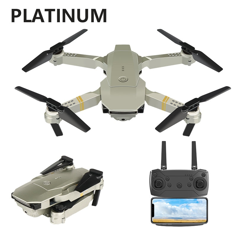 2021 nuevo E58 Quadrotor plegable Drone Kit de Dron portátil 720P/1080P/4K HD fotografía aérea RC Drone con seguimiento de disparo