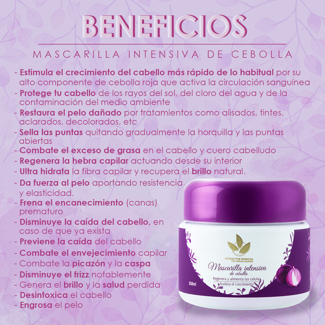 Mascarilla de Cebolla Combo 2 unds