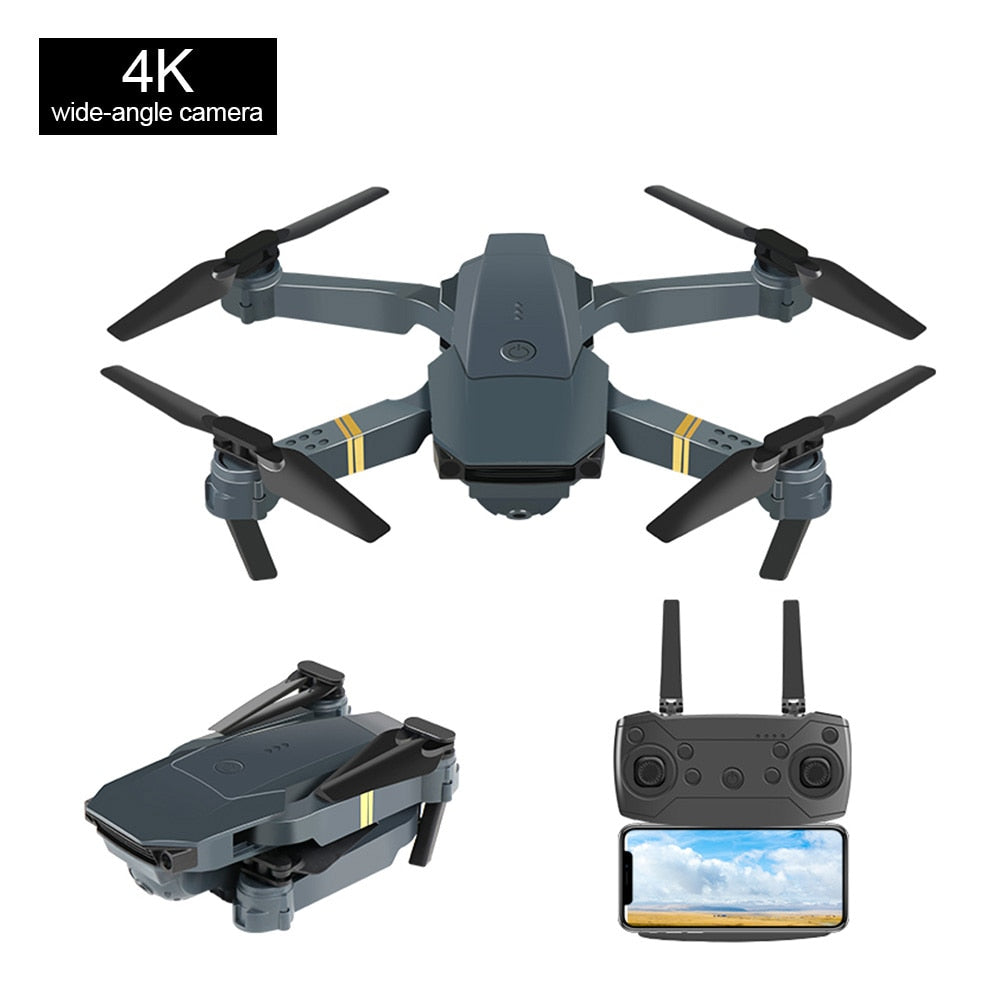 2021 nuevo E58 Quadrotor plegable Drone Kit de Dron portátil 720P/1080P/4K HD fotografía aérea RC Drone con seguimiento de disparo