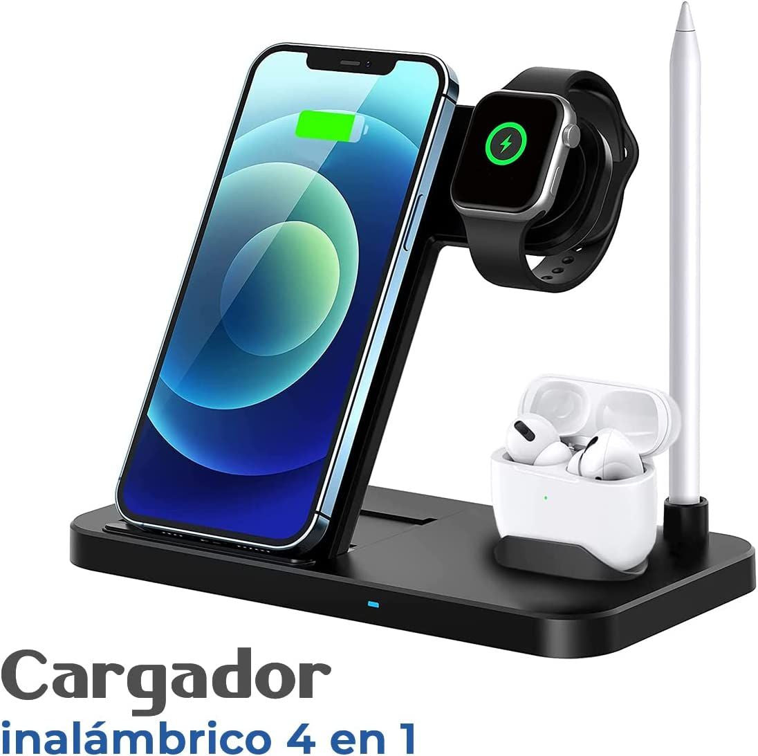 Cargador Inalambrico 4 en 1